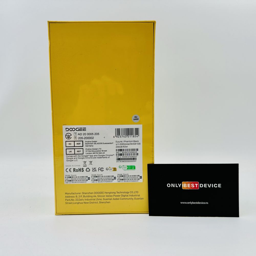 Telefon Doogee S Punk Phantom Black 16/256GB