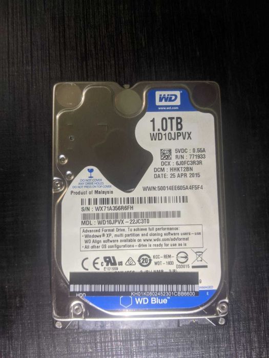 Жесткий диск для ноутбука 2.5" 1Tb