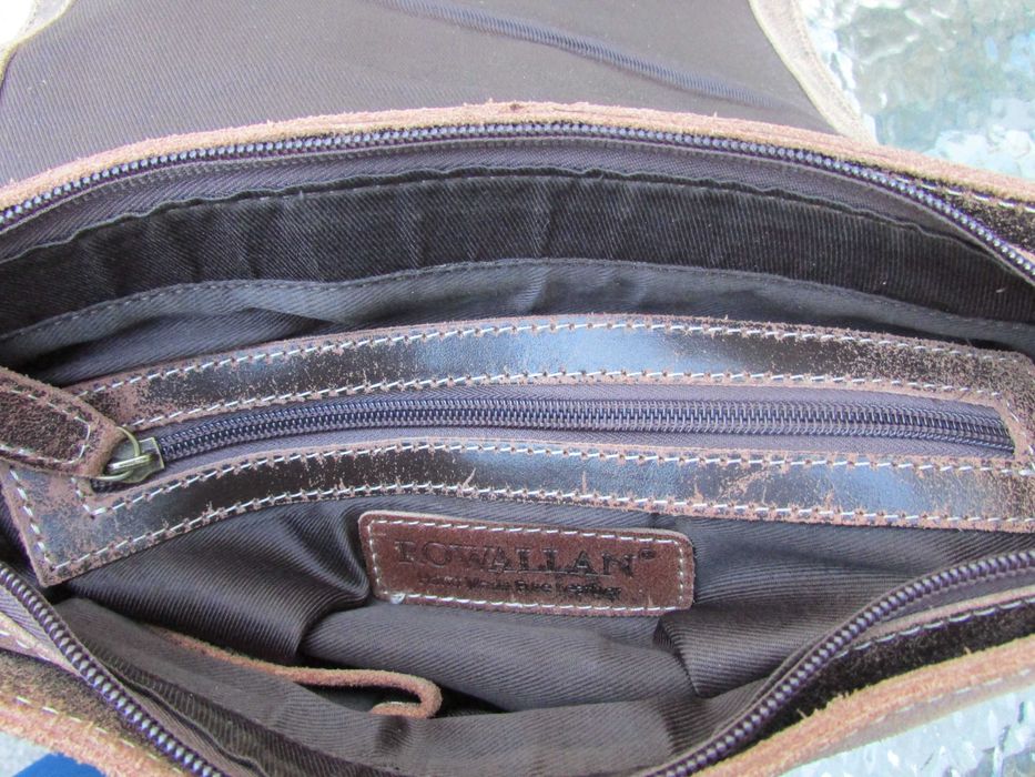 Винтидж кожена чанта през рамо Rowallan