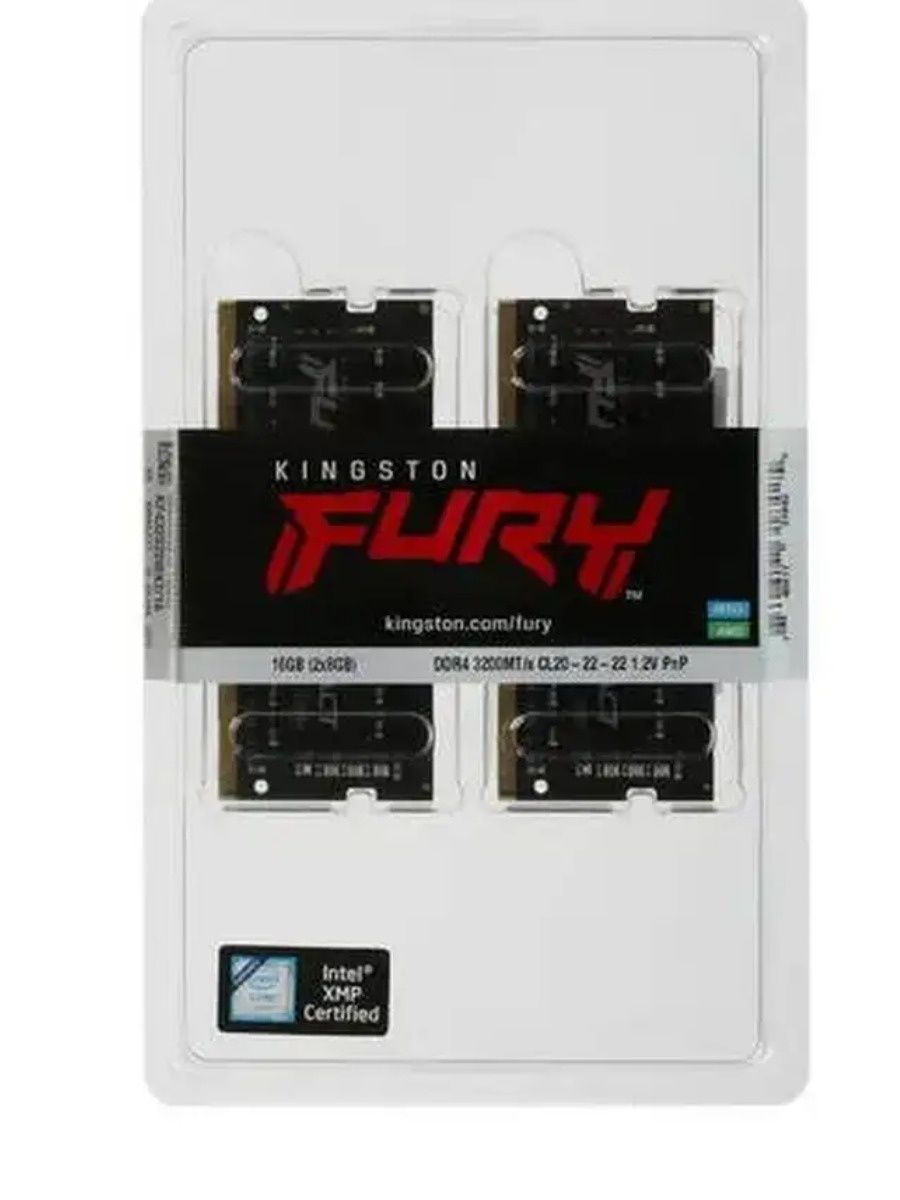 Оперативная память для ноутбуков Kingston Fury 2*8gb