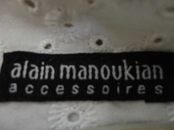 geanta de piele naturala bej designer Alain MANOUKIAN