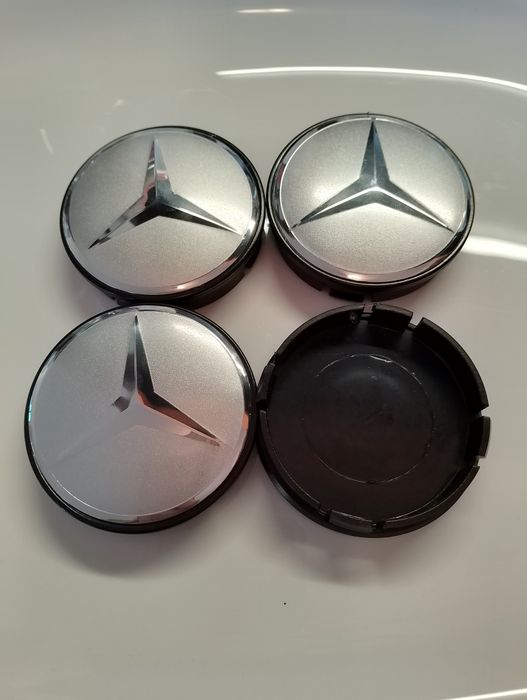 Капачки за джанти Мерцедес Mercedes Сиви тапи за джанти 55/60