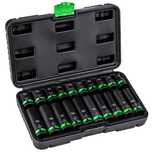 Set chei tubulare impact 1/2” Wuber, 20 piese