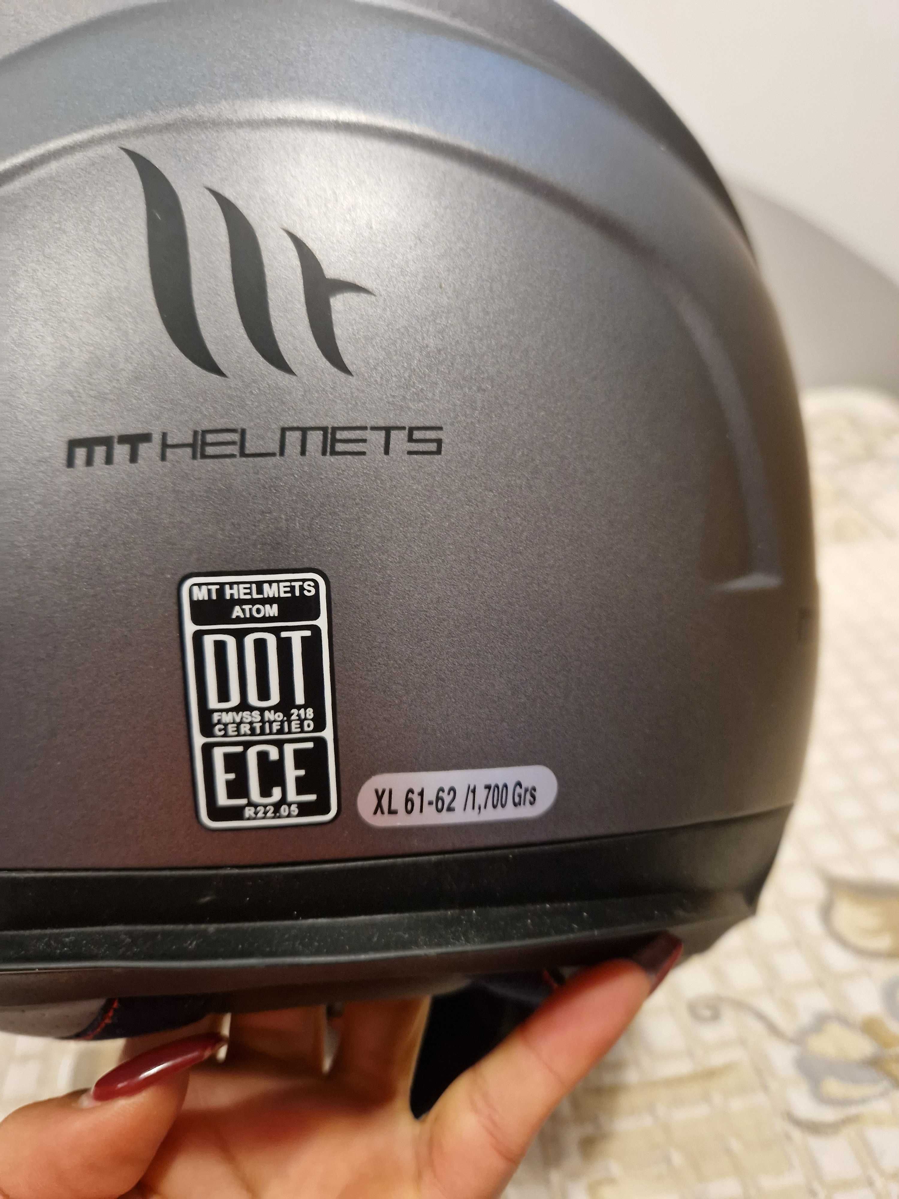 Модуларна Каска MT Helmets Atom Solid Matt Titanium