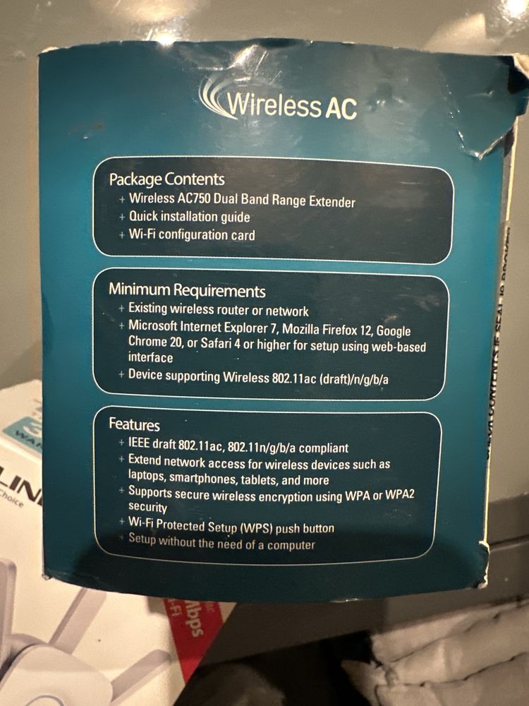 D-LINK AC750 WI-FI range extender wifi router