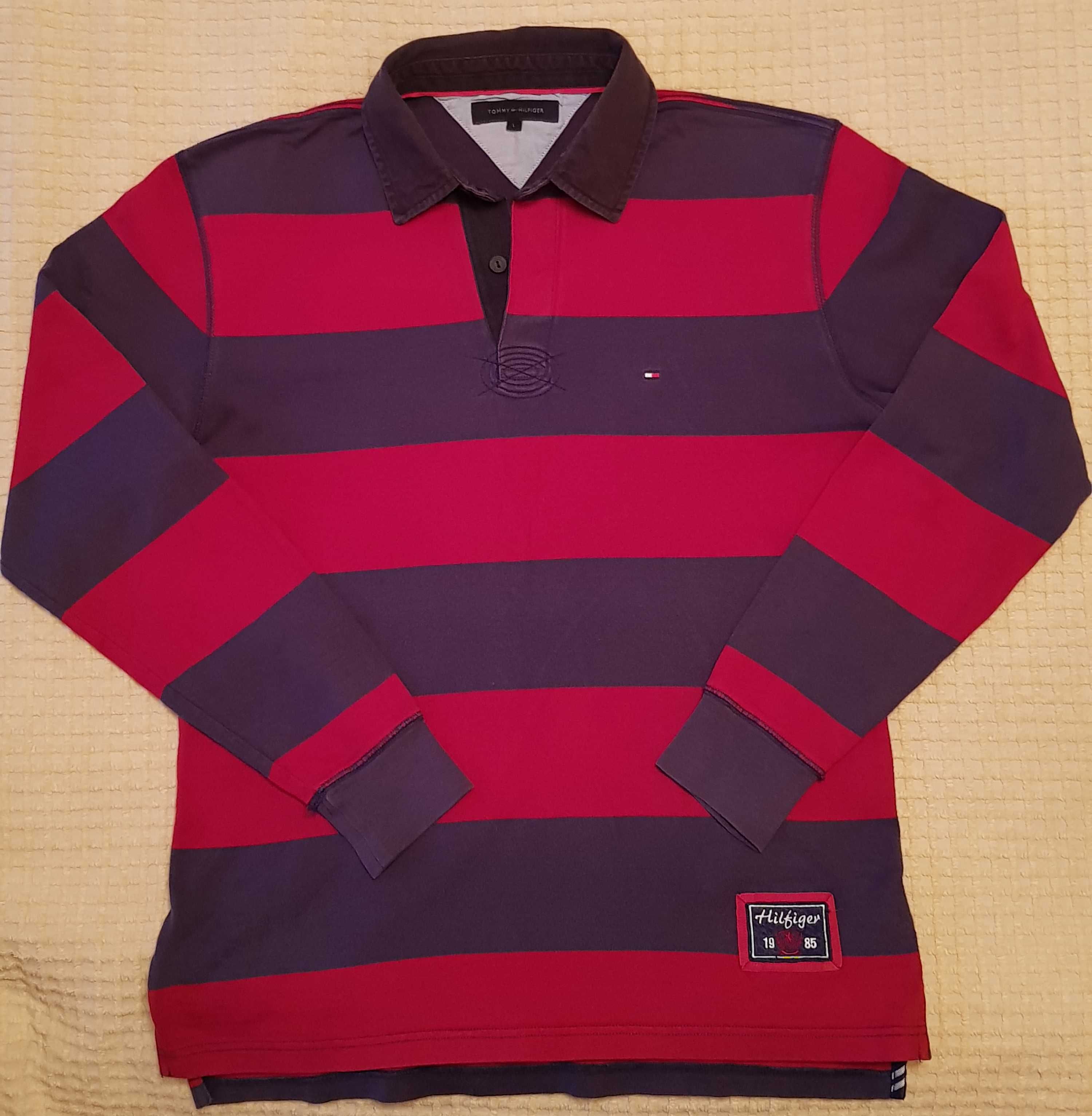 Tricou barbati TOMMY HILFIGER marimea L bicolor 100% bumbac