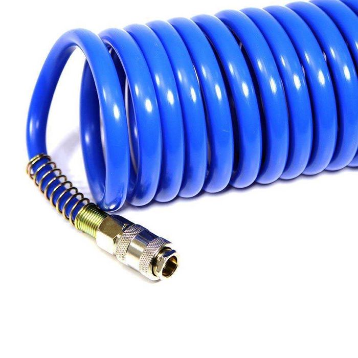 Furtun Spiralat Aer Comprimat 20 Metri 12x8mm Cuple Incluse