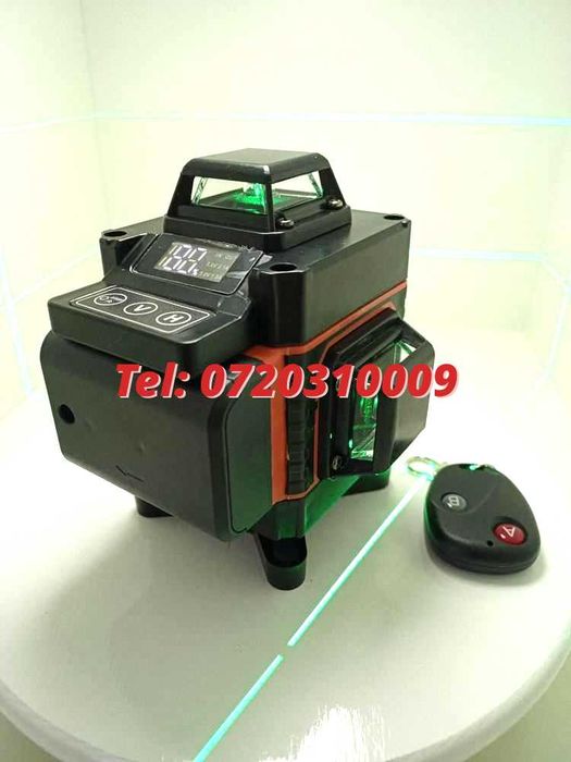 Nivela Laser 4d Visoli 16 Linii Lumina Verde Negrualb