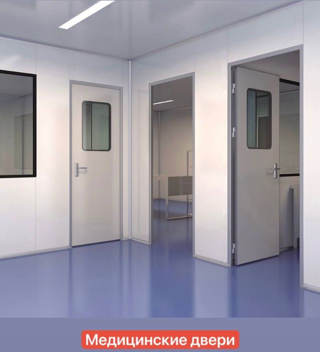 Двери для больниц и медицинских учреждений межкомнатные и операционные