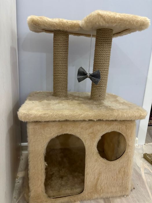 лежанка домик когтеточка коту