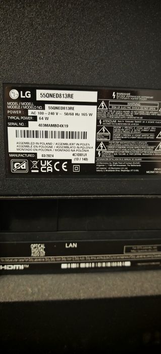 Tv LG QNED 55inch 139 cm