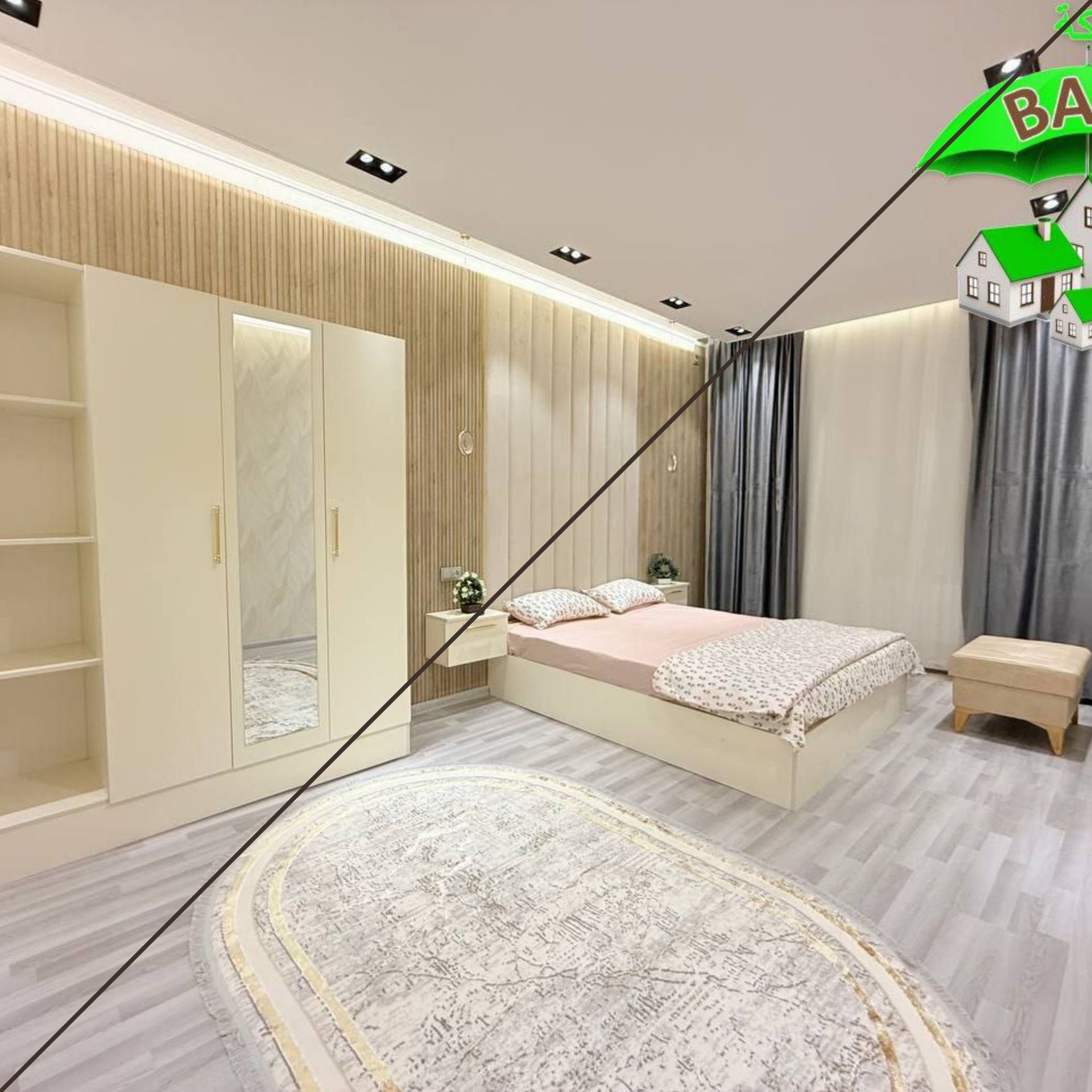 #FULL Квартира, Зеркалка, 52м²,Чиланзар 19 Квартал,2в3\3\4, Продаётся