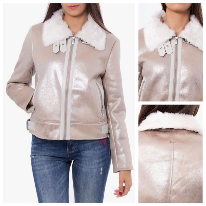 Дамско зимно яке с бляскав ефект Desigual рр.ХЛ