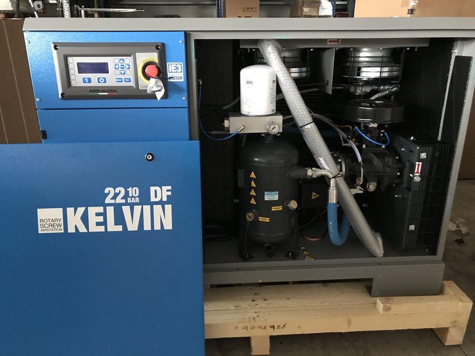 Compresor NOU cu surub - Power System KELVIN - 22 KW - 10 BAR - DF