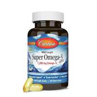 Carlson - Super Omega-3 Gems, 1200 мг жирных кислот омега-3 с ЭПК и ДГ