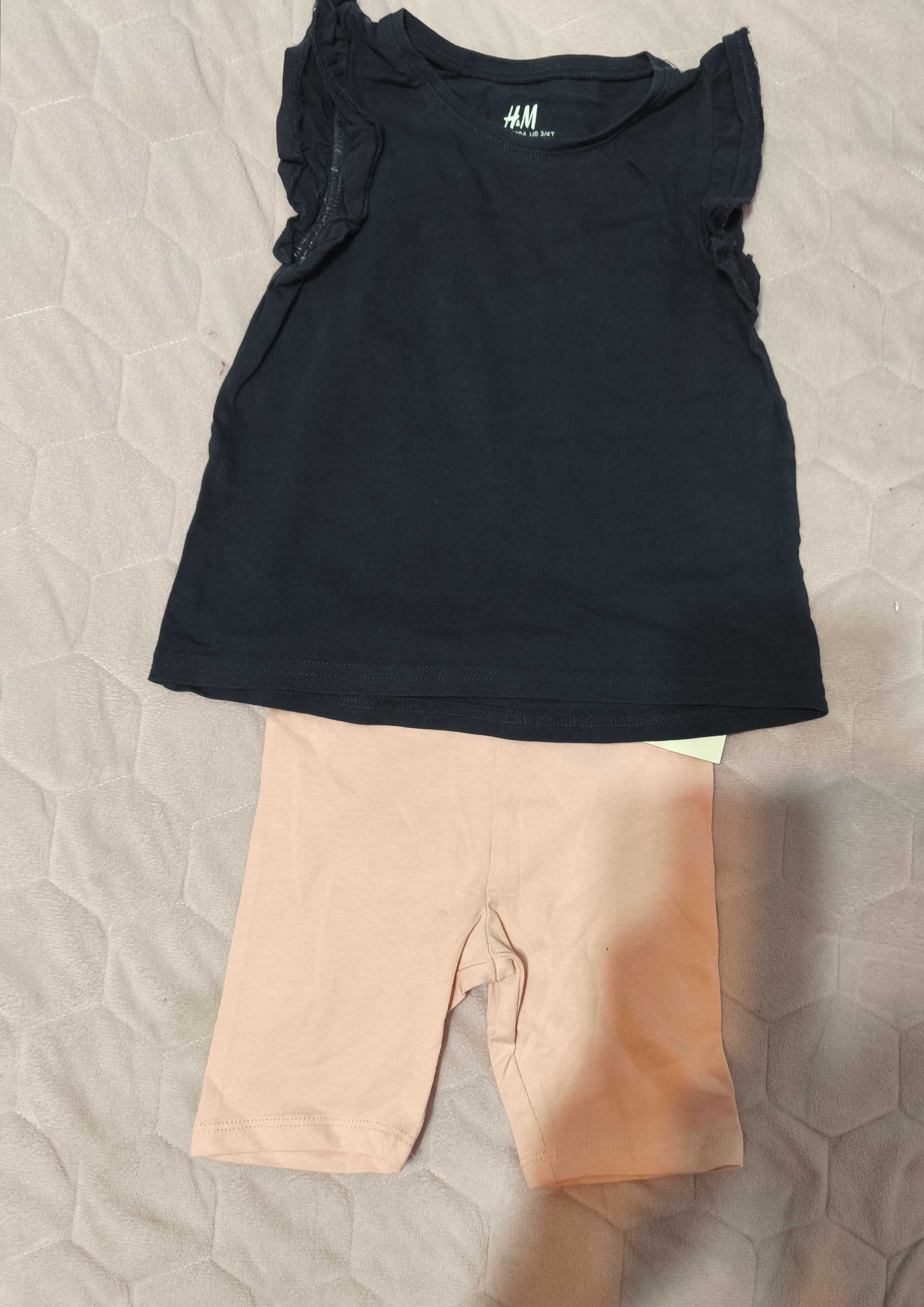 Lot de vara tricou+ colanți trei sferturi98/104