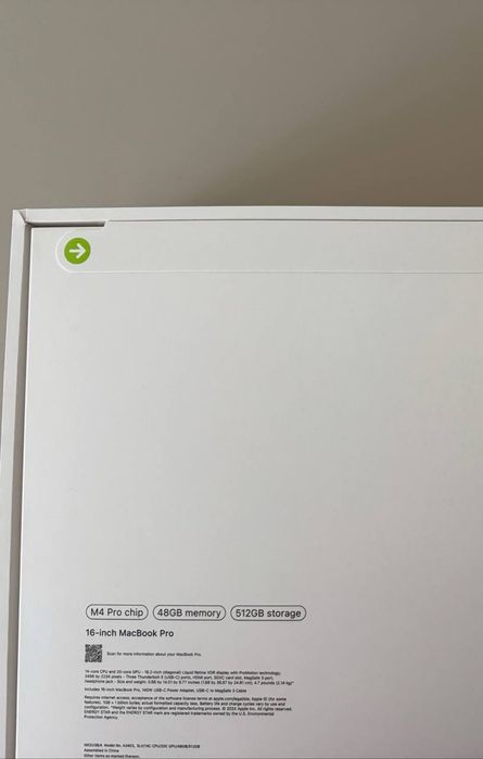 НОВ MacBook Pro 16" M4 PRO: 14-Core CPU,20-Core GPU 48GB RAM,512GB SSD