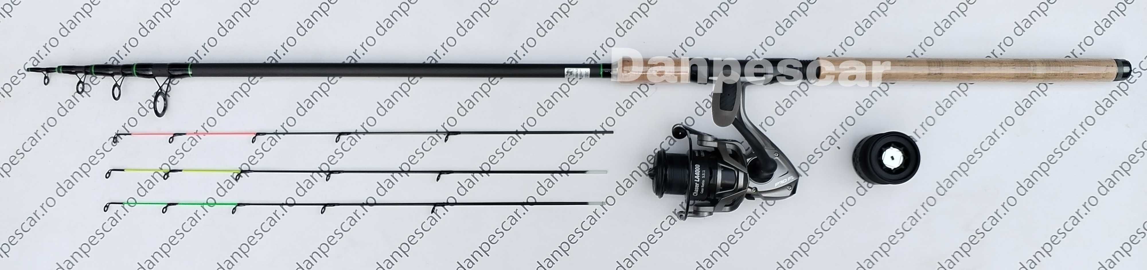 SET FEEDER Lanseta Harrier Tele Ultra SLIM 3,30m Mulinetă PROFL LA4000
