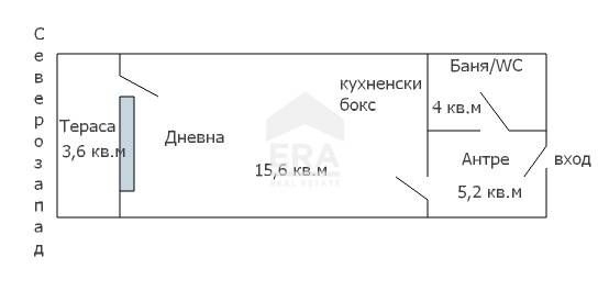 Едностаен апартамент за продажба, в новопостроена сграда във Виница,