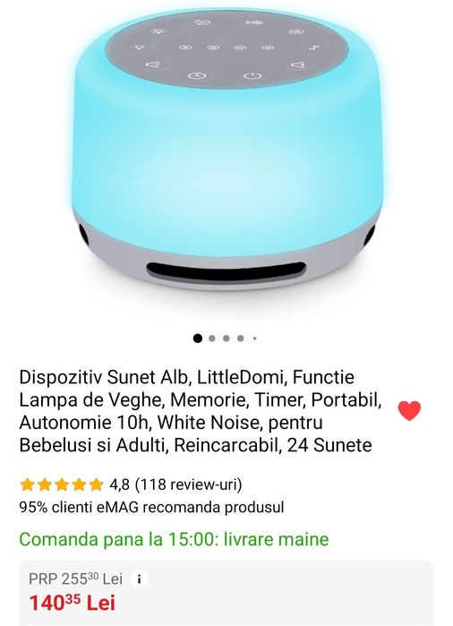 Dispozitiv sunete albe