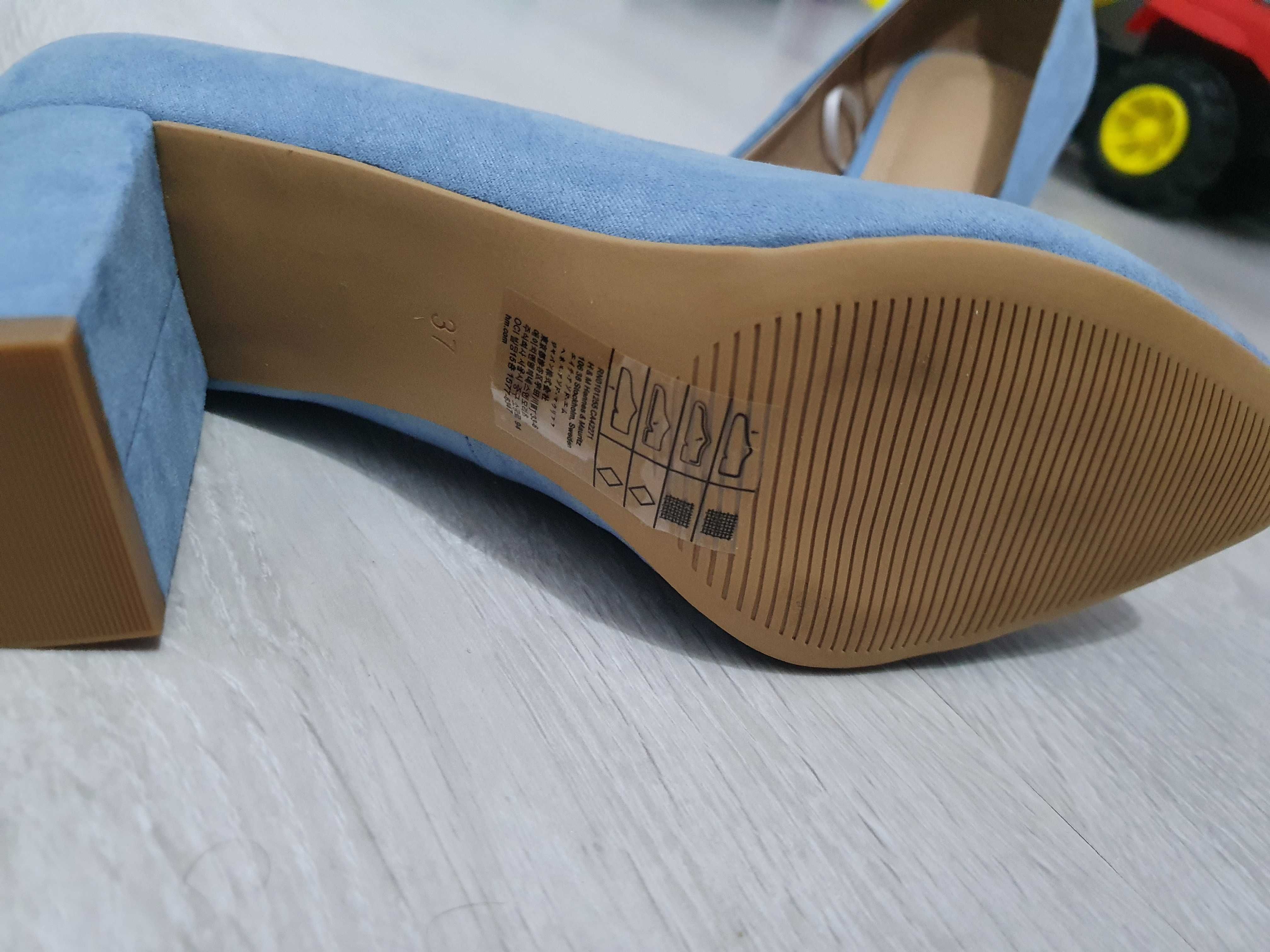 pantofi albastri H&M marimea 37