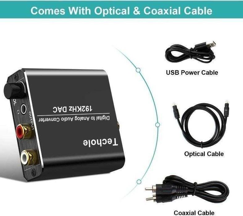 Аудио конвертор-192kHz Techole HS203-BK