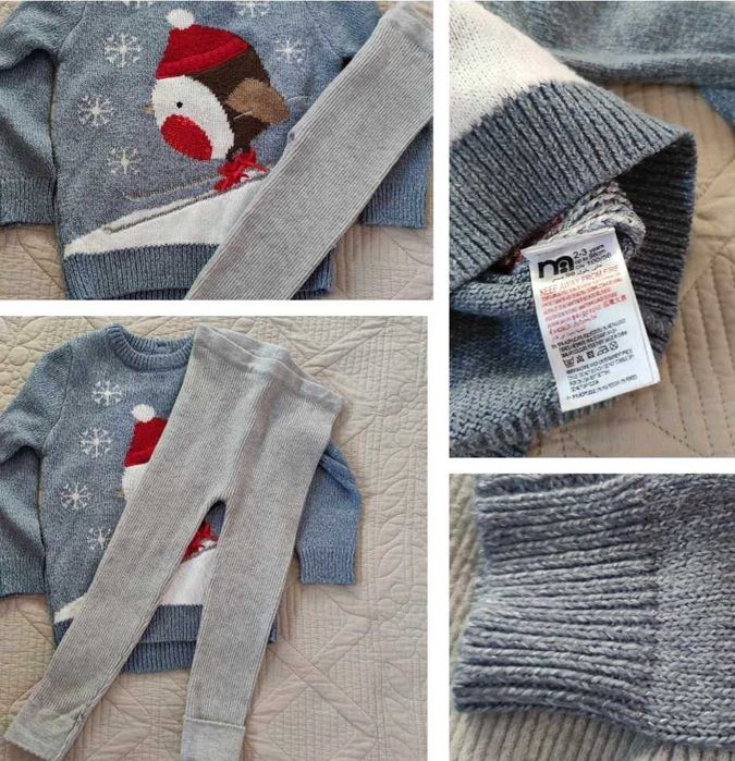 Екип,рокля,суитчър,пуловер,сукман,M&S,Next,F&F,George 98р,2-3 г