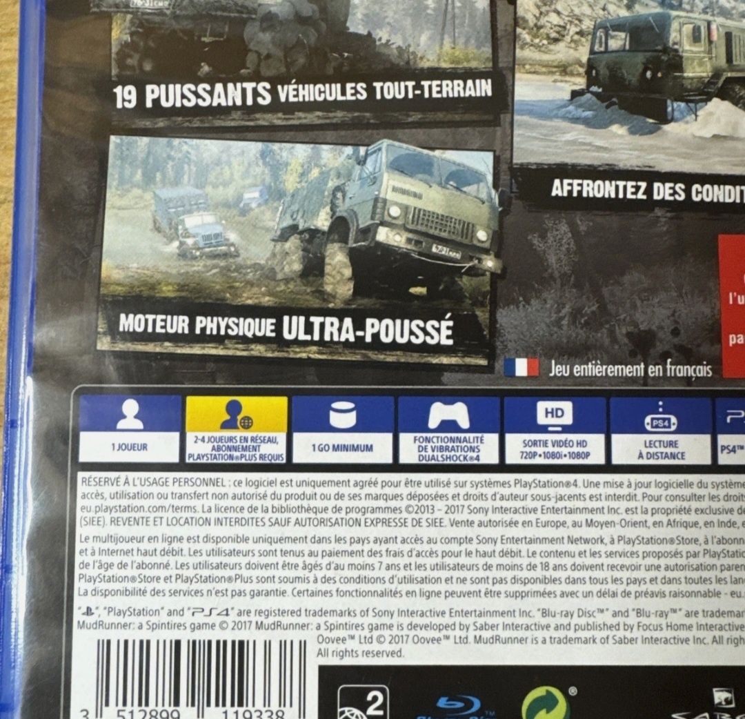 Плейстеишан игра MudRunner