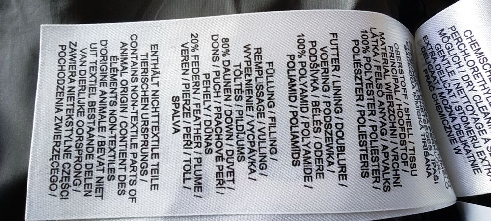 Geaca cu puf noua- M bărbați