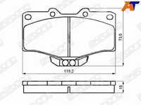 Колодки тормозные Toyota 4runner