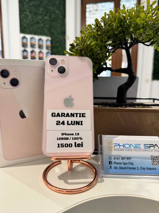 iPhone 13 128Gb 100%- Din magazin,cu garantie! RATE TBI !