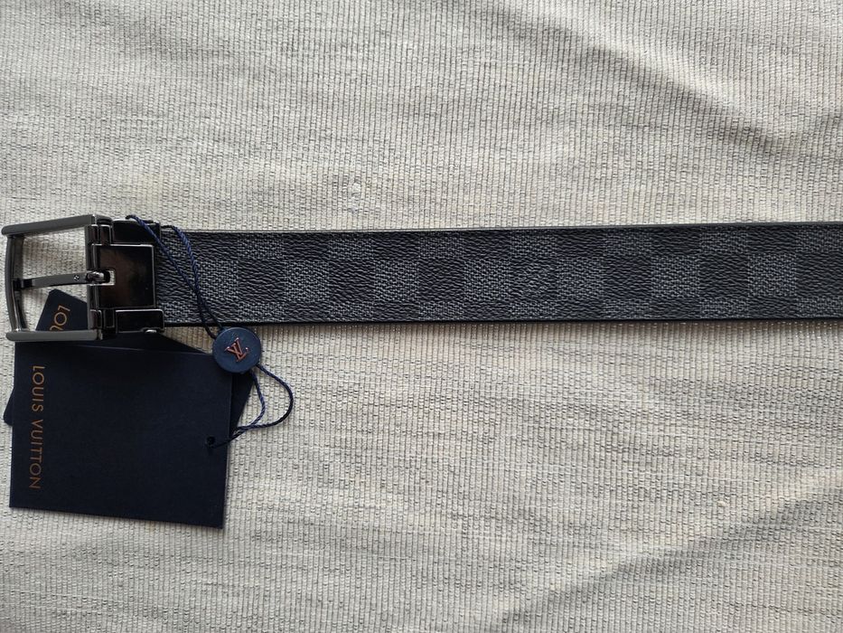 Мъжки колан Louis Vuitton- двулицев 100% кожа