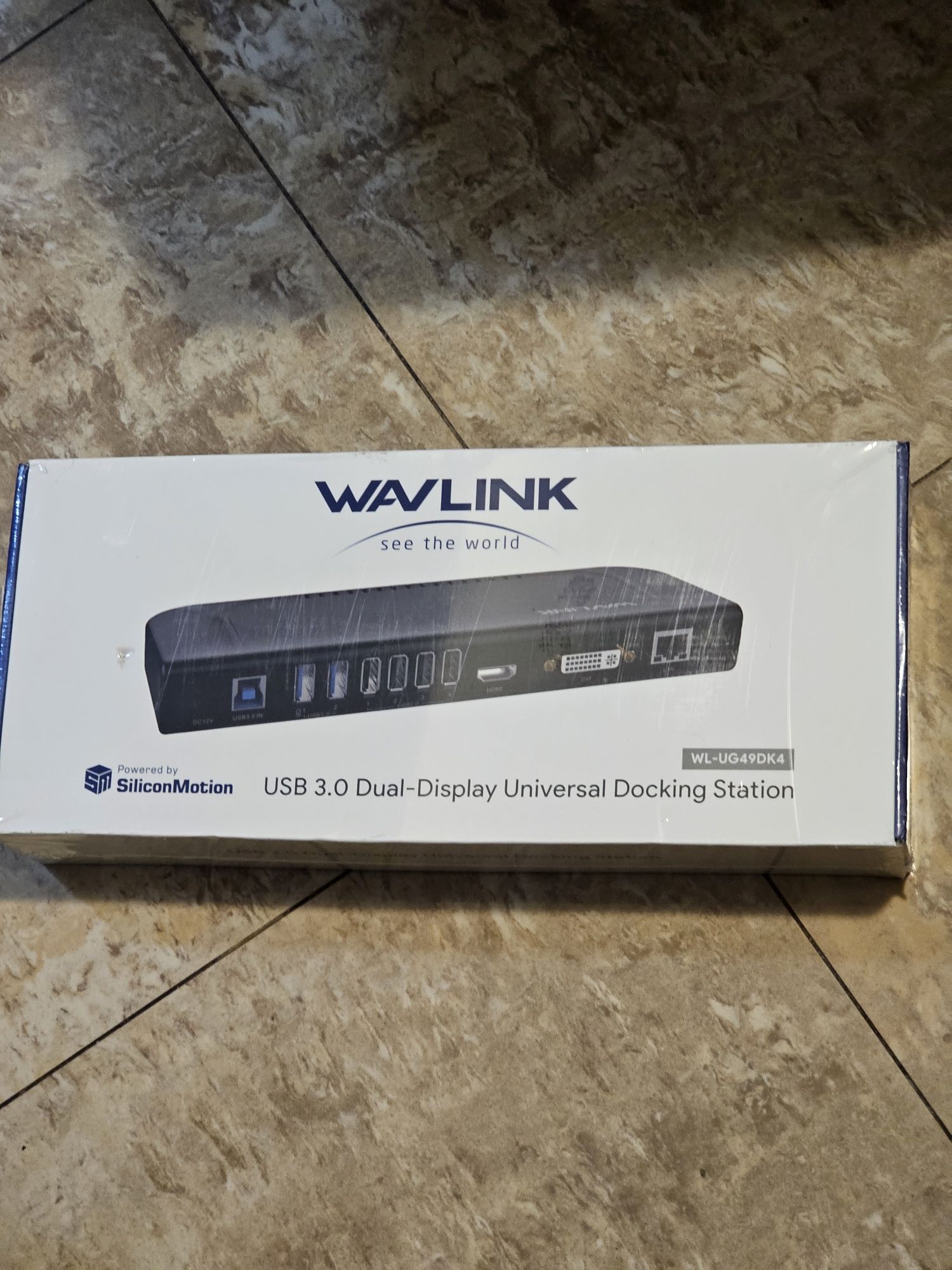 Stație de andocare pentru laptop WAVLINK USB 3.0 / USB C pentru Window