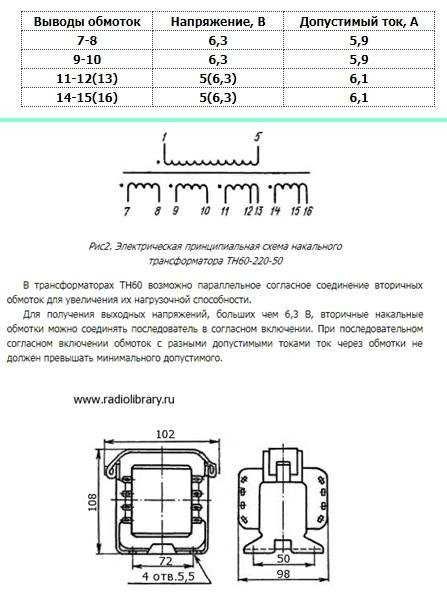 Трансформатор ТН 60