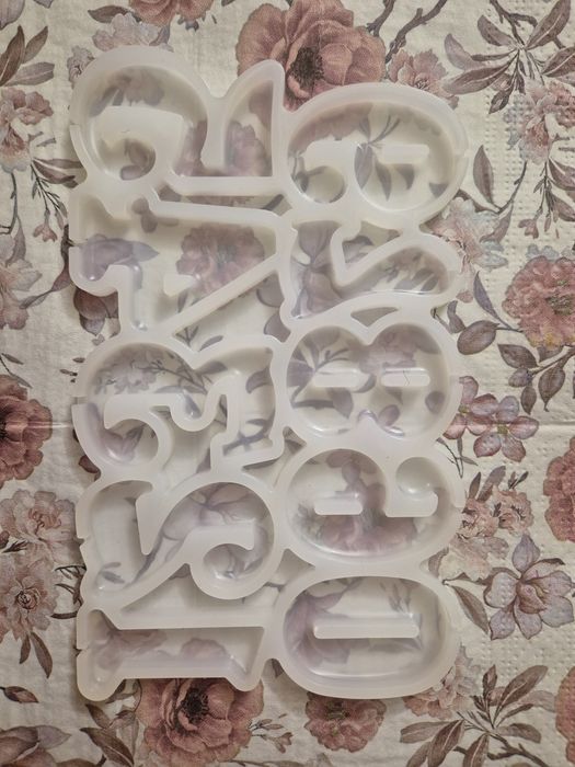 Machetă pentru numere din pastă de zahăr sau ciocolată