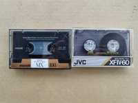 Casete audio metal Maxell MX100, JVC XFIV