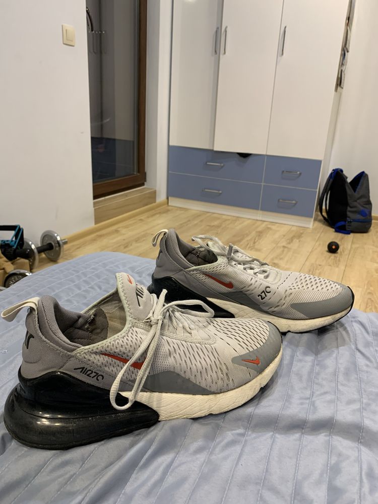 Nike Air Max 270 grey fog/sail/particle grey/team orange