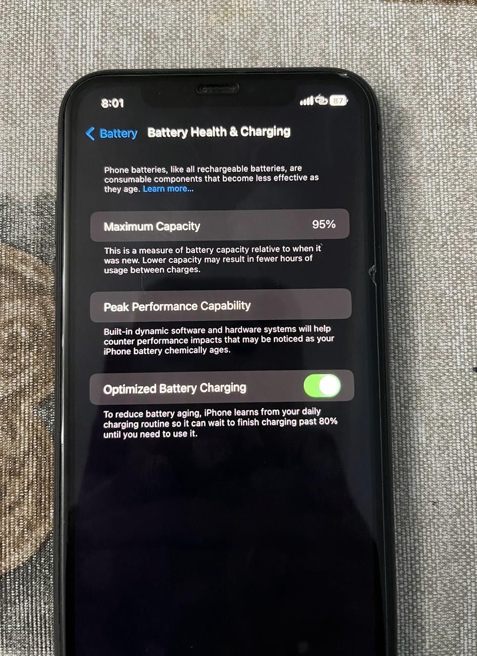 iPhone 11 under warranty 95% battery