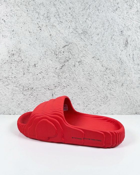 Adidas Adilette 22 Slides Solar Red Core Black