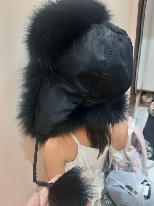 Ушанка с натуральным мехом