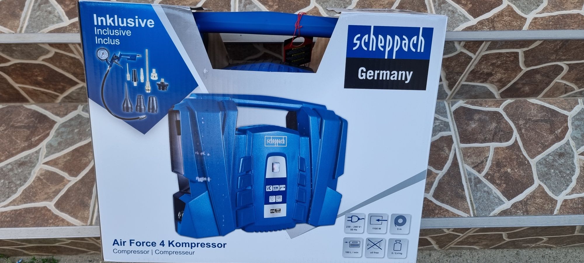 Compresor 8 bari scheppach