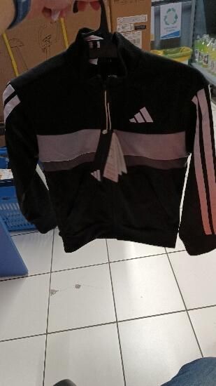 Trening Tiberio Adidas Negru-Alb Copii - produs resigilat Decathlon