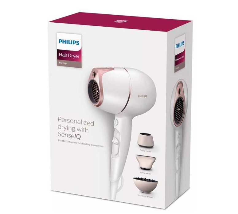 Сешоар Philips Prestige BHD628/00, SenseIQ сензор