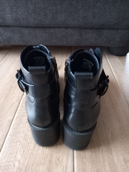 Botine damă imitație piele Bershka