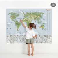 Карта мира игровая для детей