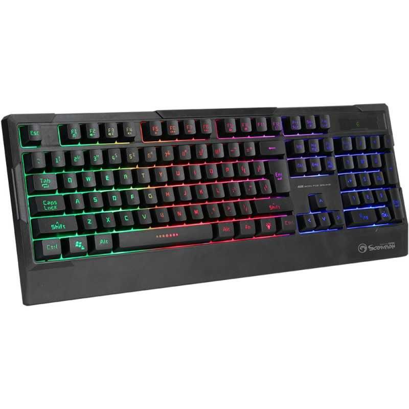 Tastatura gaming Marvo RGB rainbow iluminata LED Noua Sigilata