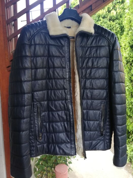Geaca piele bărbati Santorini Xl cu blana