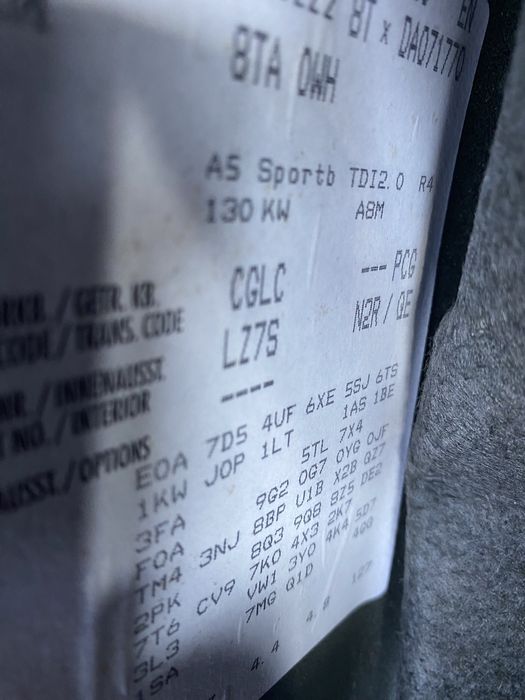 Cutie viteze automată Audi A5 2.0 TDI CGL 2014