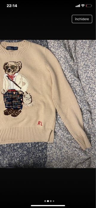 Pulover Polo ralph teddy bear S