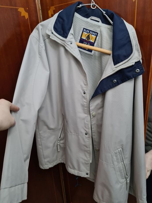 Geaca piele și panza